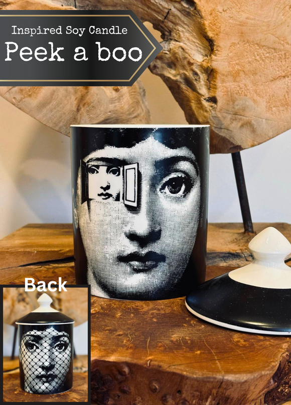 PEEK A BOO - Soy Candle - ROSE OUD FRAGRANCE