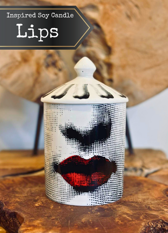 LIPS - Soy Candle - AMALFI COAST FRAGRANCE