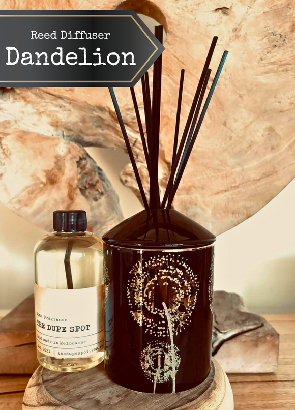 Black Dandelion Reed Diffuser with 250ml fragrance