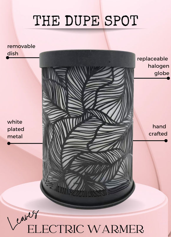 ELECTRIC MELT WARMER - Black Leaves